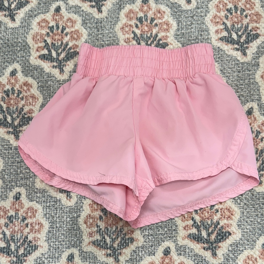 Pink High-Waisted Shorts
